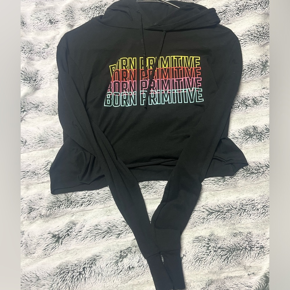 Born primitive cropped hooded long sleeve. Size small